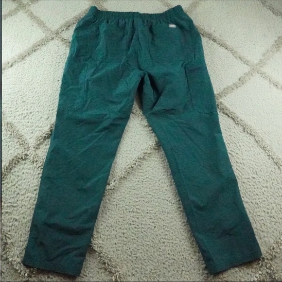 Figs Srub Pants Womens Petite Medium Green Slim Straight Fit Medical Wear - Picture 9 of 11